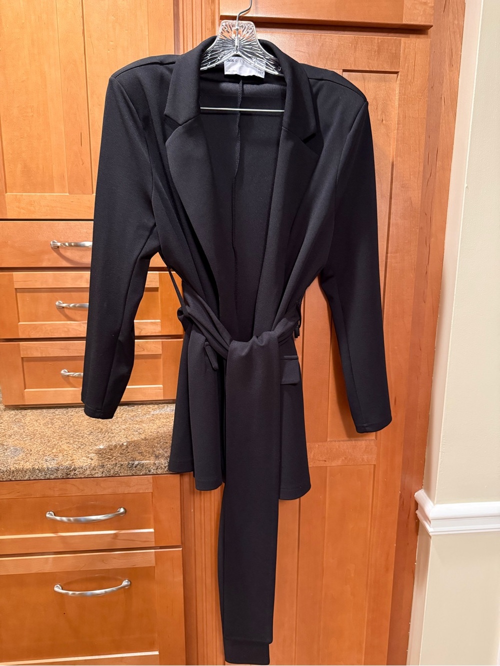 ASOS Black Belted Blazer Jacket